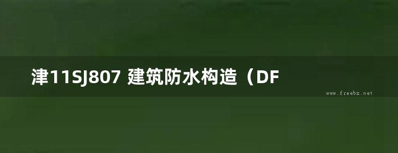 津11SJ807 建筑防水构造（DFYH防水系列）